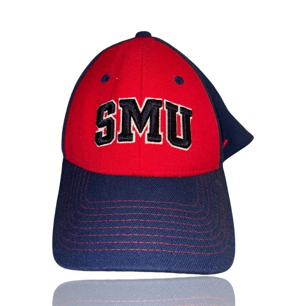 SMU Mustangs Fitter Ball Cap Multicolor Unisex M/L: Pony Up: Mustangs